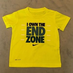 Nike 2T neon yellow dry fit t-shirt
